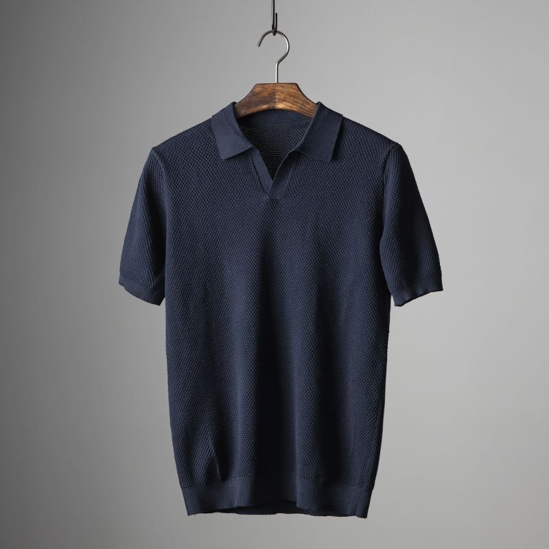 Variant image for Casual Men's Polo Shirt in Soft Cotton, Short Sleeve, Perfect Fit for Versatile Everyday Style-7