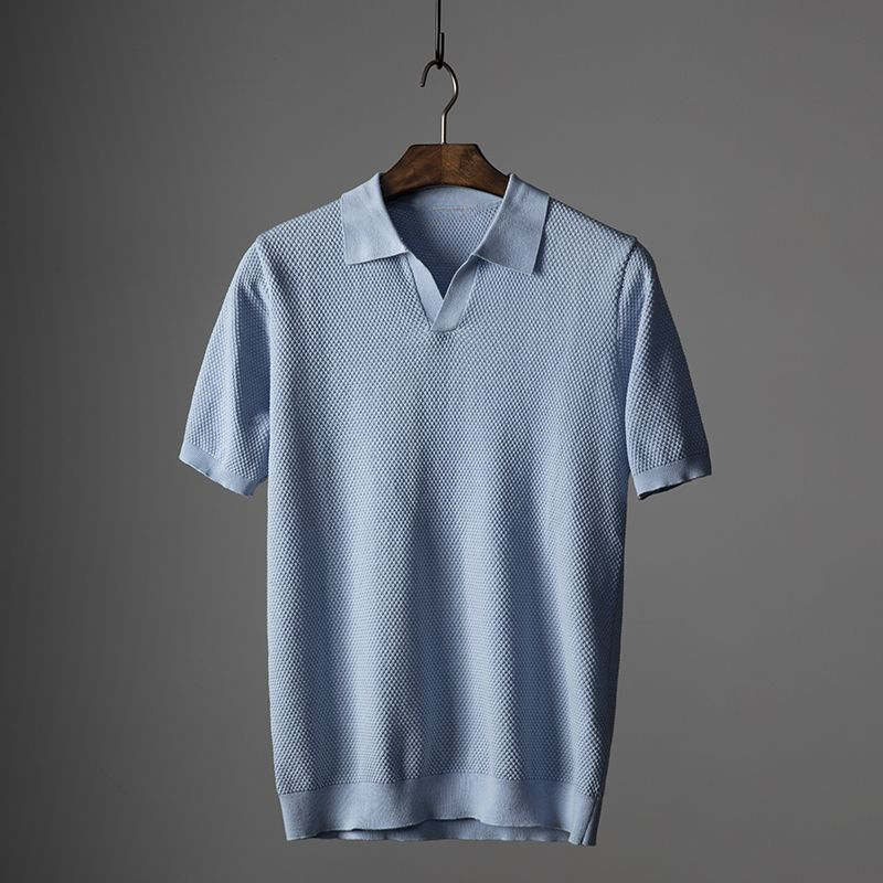 Casual Men's Polo Shirt in Soft Cotton, Short Sleeve, Perfect Fit for Versatile Everyday Style-4