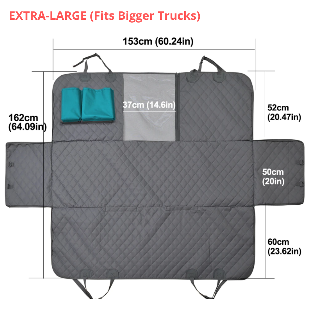 Car Seat Hammock Cover, Water-Resistant Non Slip Backseat Protector With Pockets, Free Safety Belt, Fall 2025 Travel