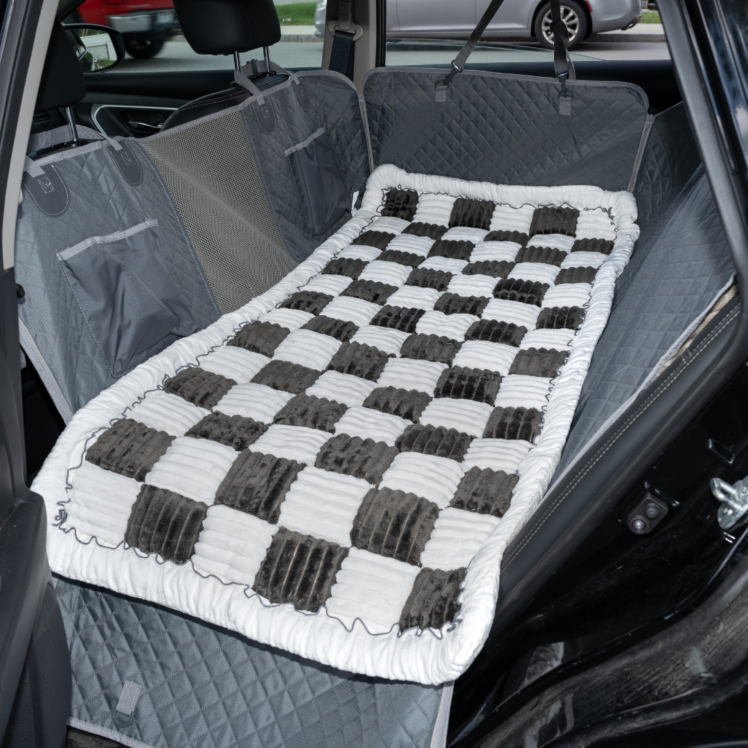 Car Seat Cover Hammock Water-Resistant Protector With Storage Pockets And Mesh Window For Cars And Trucks Fall 2025 Gift