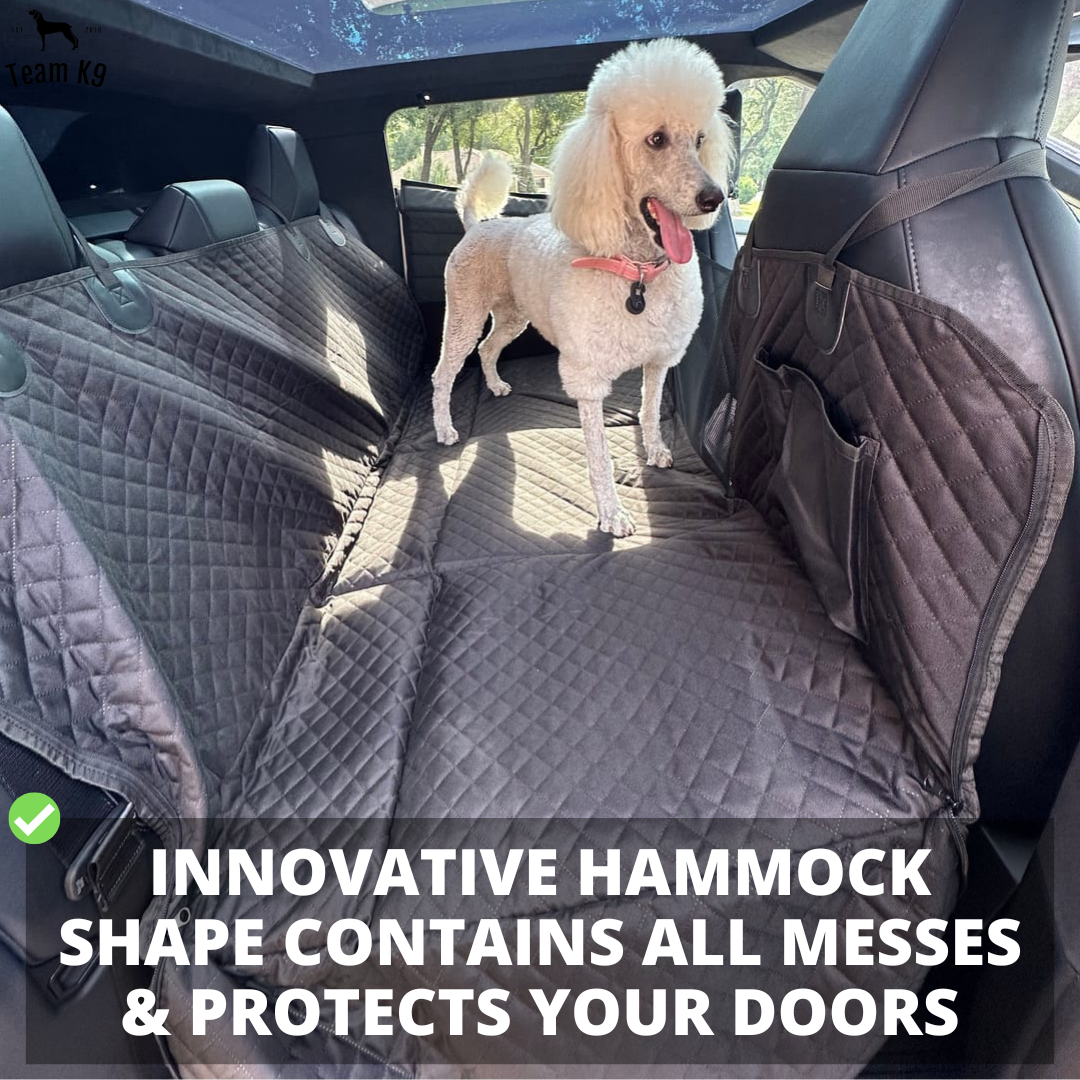 Car Seat Cover Hammock Water-Resistant Protector With Storage Pockets And Mesh Window For Cars And Trucks Fall 2025 Gift