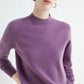 Plush Timeless Women’s Pullover - Mock Neck, Wool, Work