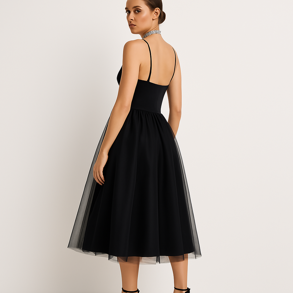 Spaghetti Mesh Straps Sweetheart Prom Dress for Homecoming Party, Elegant Evening Gown