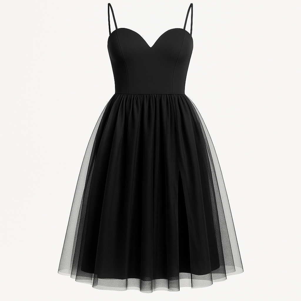 Spaghetti Mesh Straps Sweetheart Prom Dress for Homecoming Party, Elegant Evening Gown