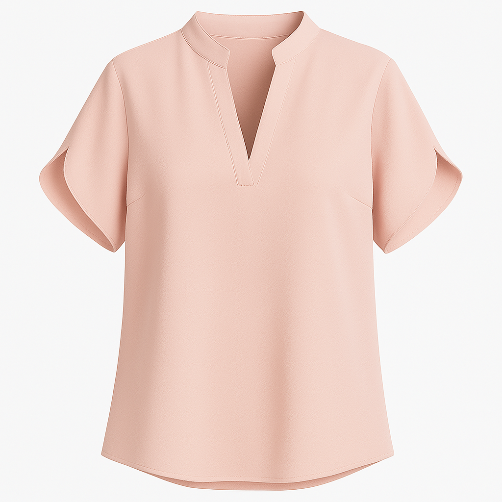 Tops Summer For Women Blouse V Neck Short Sleeve Loose White Shirts Fashion