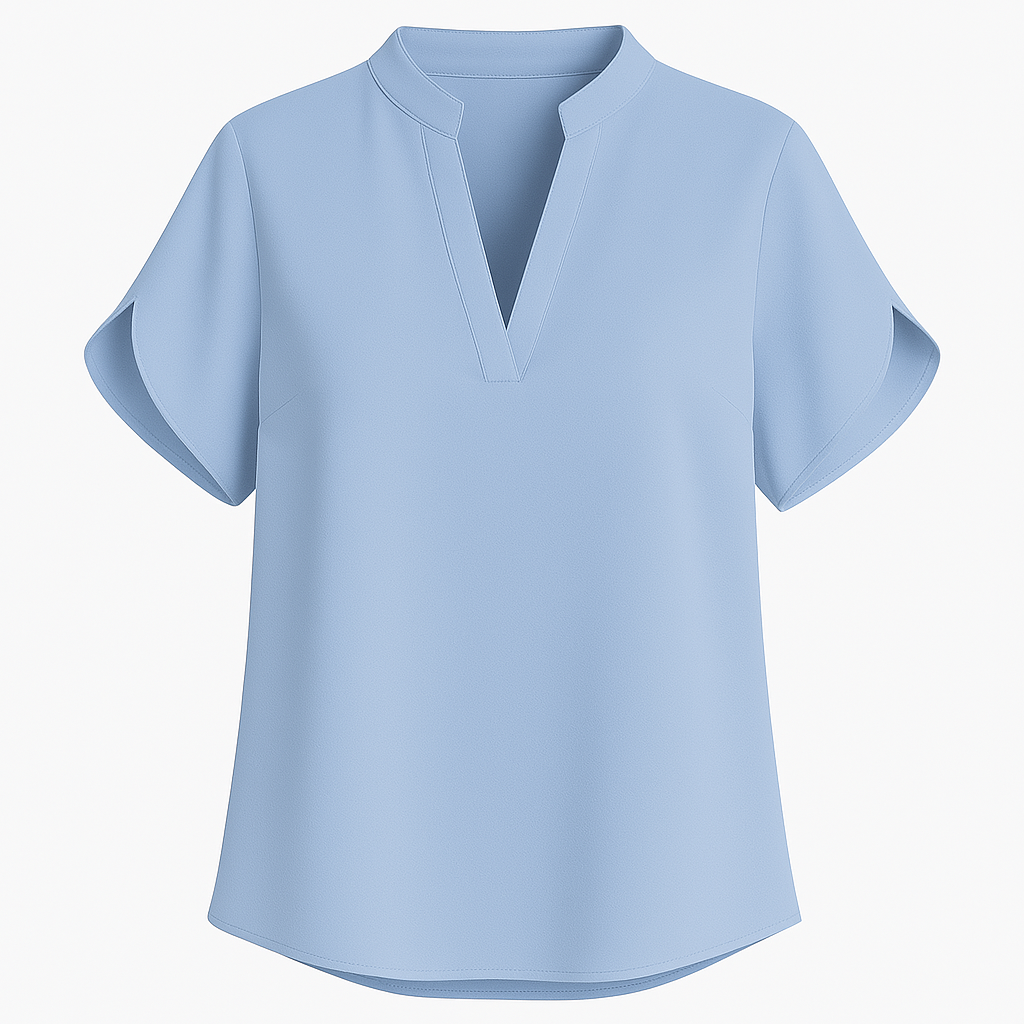 Tops Summer For Women Blouse V Neck Short Sleeve Loose White Shirts Fashion