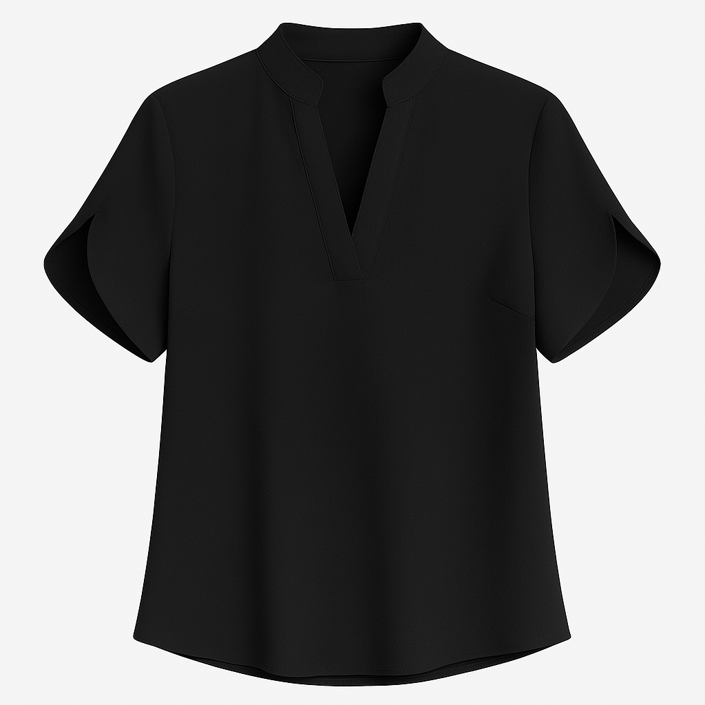 Tops Summer For Women Blouse V Neck Short Sleeve Loose White Shirts Fashion