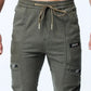Comfortable men's joggers – drawstring, stretch tapered fit, for gym and leisure 3