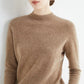 Plush Timeless Women’s Pullover - Mock Neck, Wool, Work