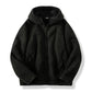 Cozy Warm Men’s Fleece Jacket - Hooded Full Zip, Sherpa