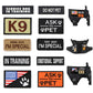 Dog Harness Patches Kit 12 Hook And Loop Patches For Harnesses Do Not Pet Service In Training USA Flag Fall 2025 Gift