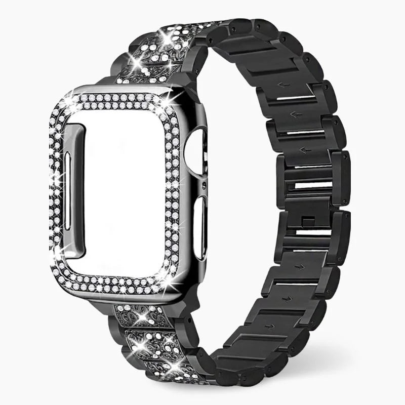 Watch Apple Band Rose Gold Crystal Bracelet Strap Gift