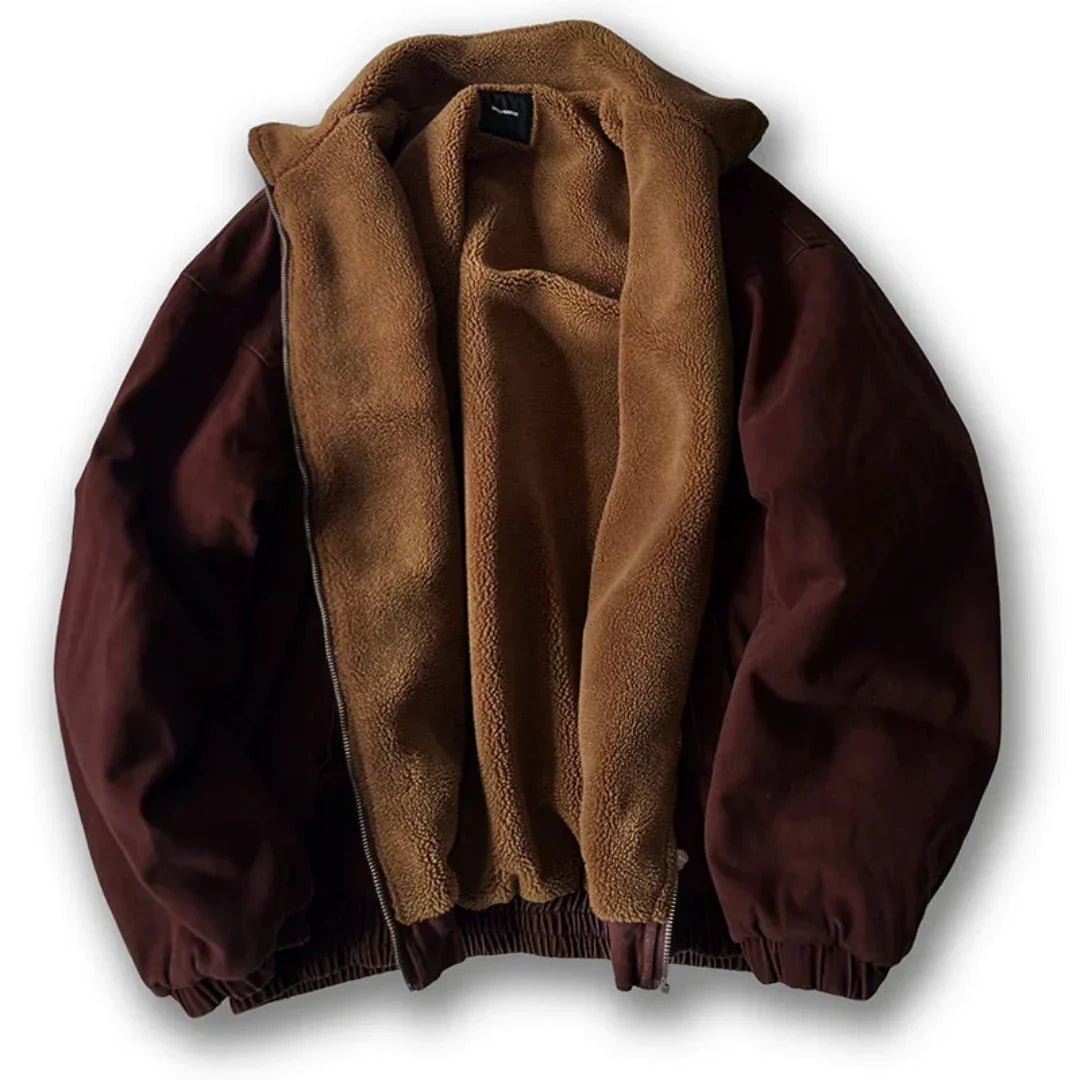 Padded Insulating Jacket - Boxy Fit, Cotton, Cold Weather