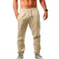 Variant image for Lightweight Men's Linen Pants - Breathable Casual Trousers in Neutral Colors for Summer Comfort-7