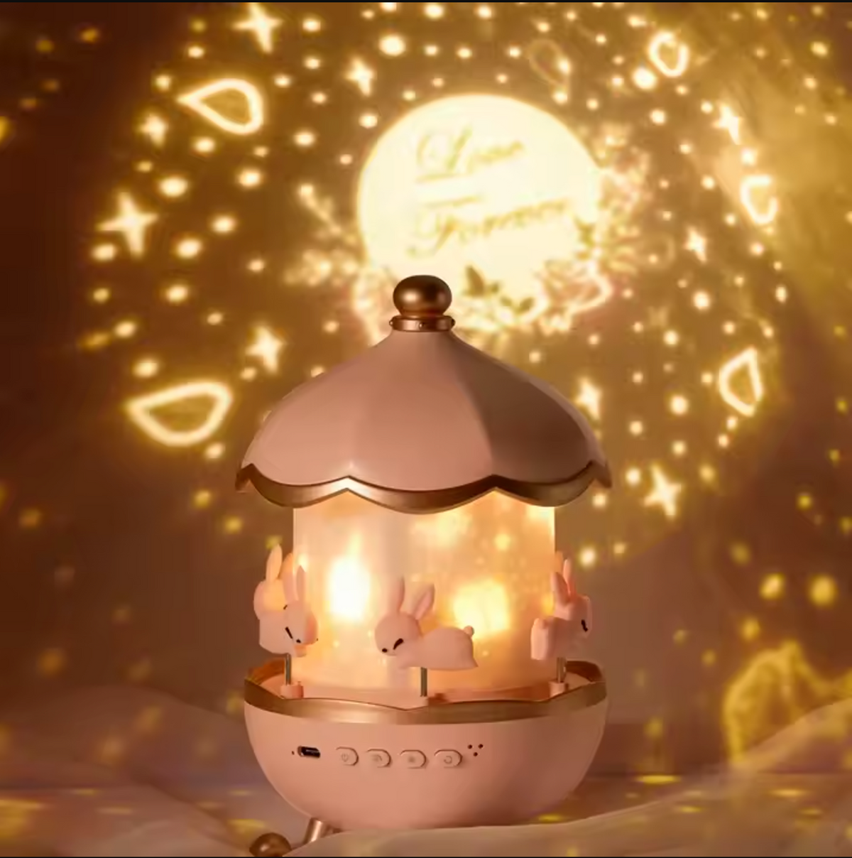 Projector Upgraded Night Light - 12 Themes, Bluetooth, Calming Glow for Kids