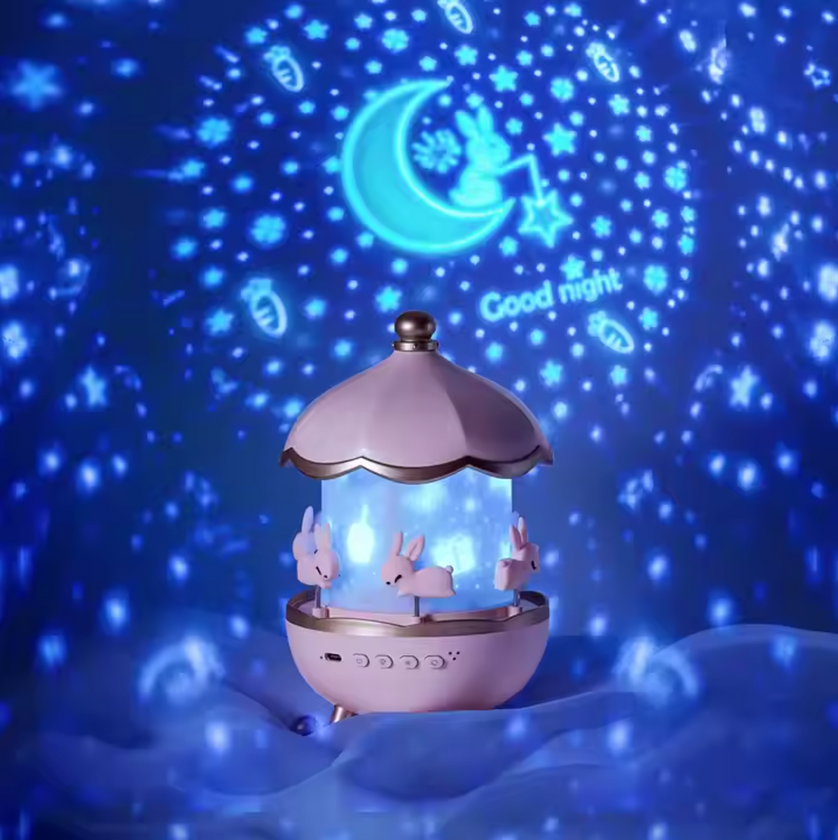 Projector Upgraded Night Light - 12 Themes, Bluetooth, Calming Glow for Kids