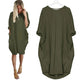 Plus Size Women's Dress with Pockets, Oversize Relaxed Fit, Soft Lightweight Fabric, Sizes S-5XL-3