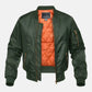 Water-Resistant Mens Bomber Jacket - Pilot Style, Nylon, Winter
