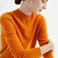 Plush Timeless Women’s Pullover - Mock Neck, Wool, Work
