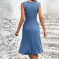 Elegant Sleeveless Midi Summer Dress for Women in Lightweight Airy Fabric, Perfect for Casual Outings and Summer Parties-6