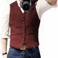 Stylish Men's Waistcoat Vest with Button Closure, Classic Design for Formal and Casual Occasions, Premium Fabric Blend-6