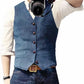 Stylish Men's Waistcoat Vest with Button Closure, Classic Design for Formal and Casual Occasions, Premium Fabric Blend-1