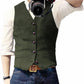 Stylish Men's Waistcoat Vest with Button Closure, Classic Design for Formal and Casual Occasions, Premium Fabric Blend-3
