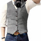 Stylish Men's Waistcoat Vest with Button Closure, Classic Design for Formal and Casual Occasions, Premium Fabric Blend-4