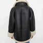 Oversized Warm Women's Jacket - Shearling Faux Leather