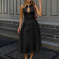 Elegant A-Line Sleeveless Women's Dress with Hollow Out Design for Summer and Formal Occasions 4