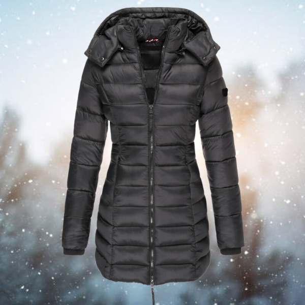 Water-Resistant Women’s Winter Jacket - Mid-Thigh Insulated