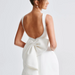 Elegant Pearl Mini Cocktail Dress with Flattering Fit for Formal Occasions and Special Events-2