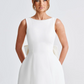 Elegant Pearl Mini Cocktail Dress with Flattering Fit for Formal Occasions and Special Events-6