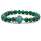 Empowering unisex gemstone bracelet – elastic design, zinc alloy, for beach outings 1