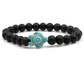 Empowering unisex gemstone bracelet – elastic design, zinc alloy, for beach outings 8
