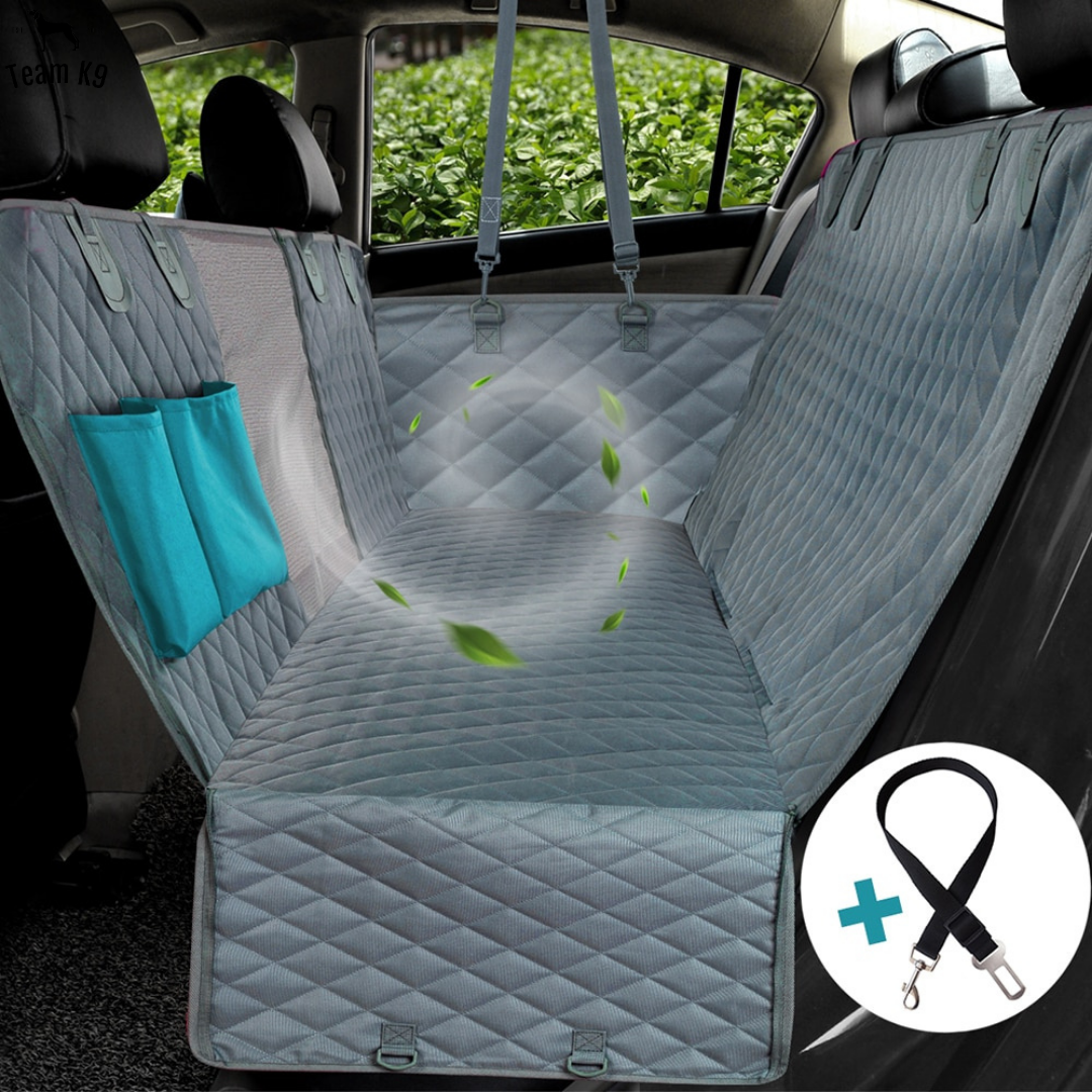Car Seat Hammock Cover, Water-Resistant Non Slip Backseat Protector With Pockets, Free Safety Belt, Fall 2025 Travel