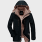Water-Resistant Cozy Men's Winter Jacket - Hip Fleece Lined