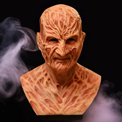Realistic Full Head Horror Cosplay Prop – Scary Zombie Silicone Mask for Halloween 2025