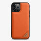 Leather Iphone 13 Case Red Slim Deluxe Protective Cover