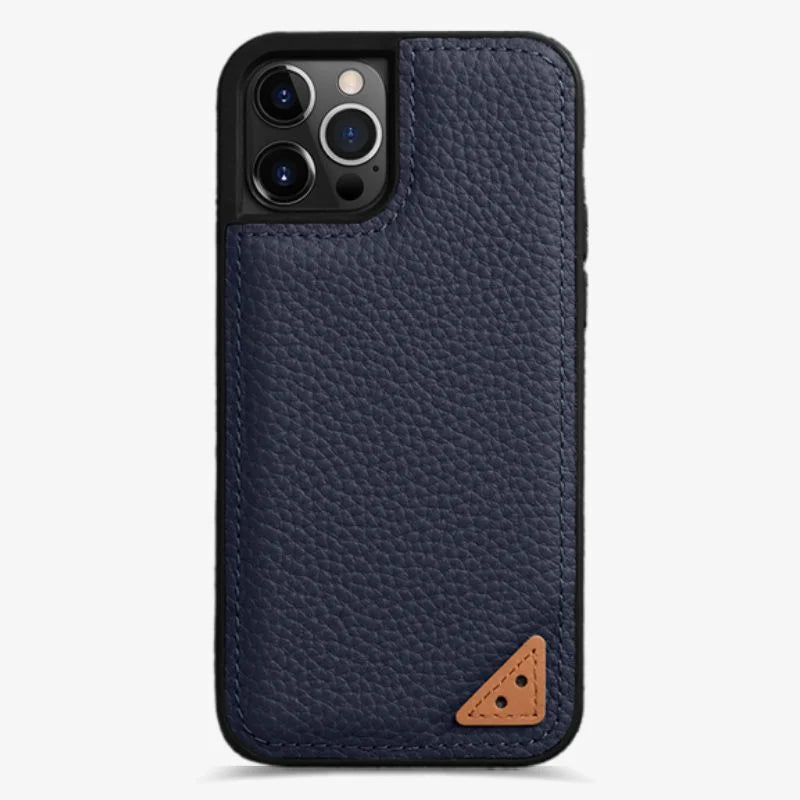 Leather Iphone 13 Case Red Slim Deluxe Protective Cover
