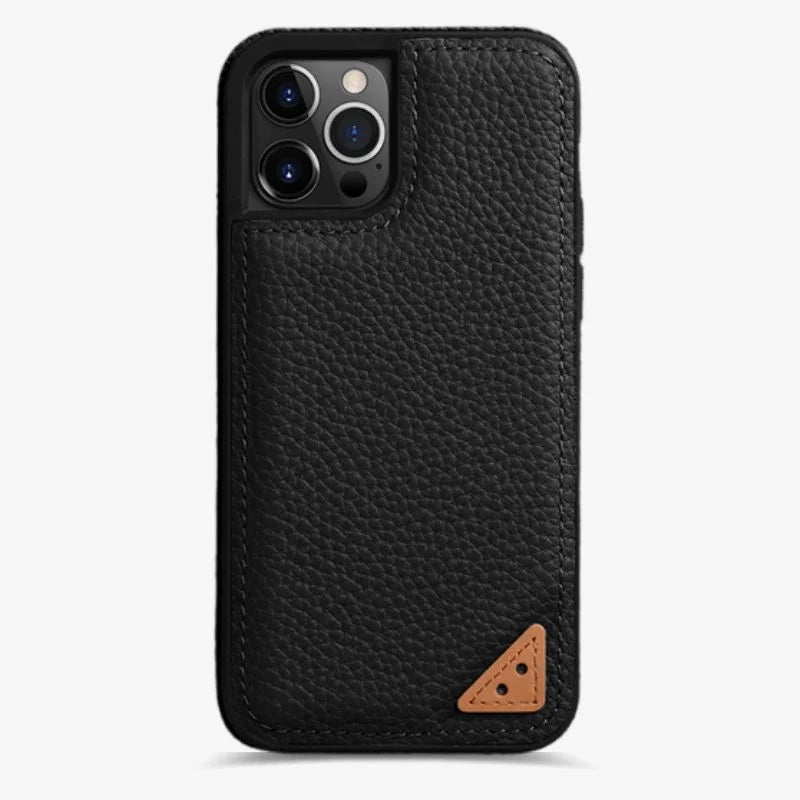 Leather Iphone 13 Case Red Slim Deluxe Protective Cover