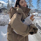 Women's Insulating Parka - Oversized Quilted, Winter