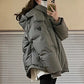 Women's Insulating Parka - Oversized Quilted, Winter
