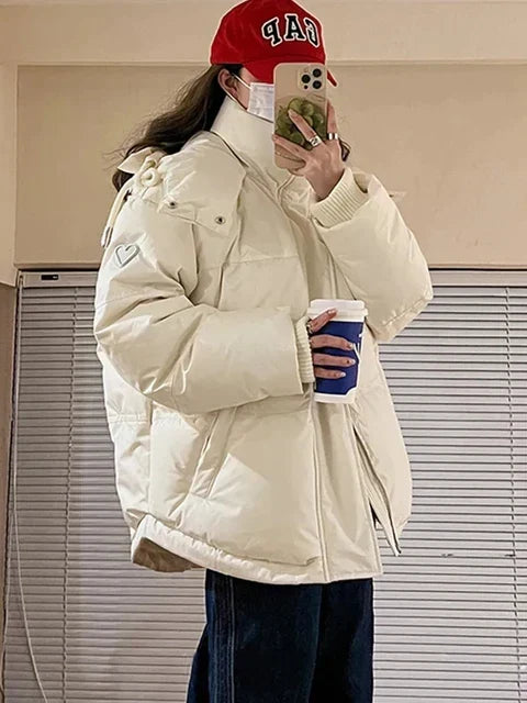 Women's Insulating Parka - Oversized Quilted, Winter