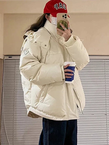 Women's Insulating Parka - Oversized Quilted, Winter