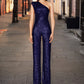 Glamorous women's sequin jumpsuit – fitted design, premium fabric, for special occasions 2