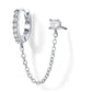 Gold Hoop Earrings with Stylish Tassel Design for Women, Lightweight Fashion Jewelry for Dance Parties 5