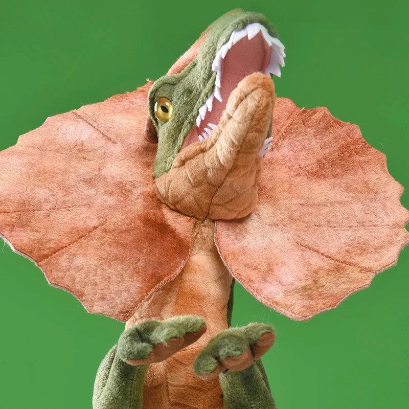 Dilophosaurus Plush Toy Double Crest Plush Dino Collectible