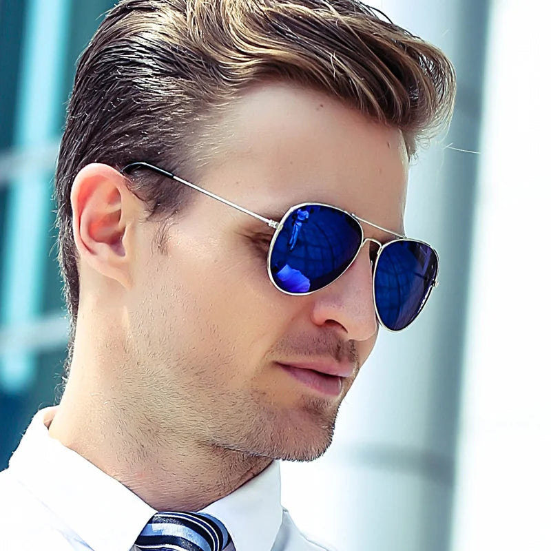 Double 2025 Bridge Aviation Sunglasses for Women - UV400 Alloy Frame Mirror Glasses