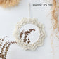 Macrame Mirror Kit Cotton Fringe Boho Wall Hanging Mirrors Fall 2025 Cozy Nursery Household Decor Gift